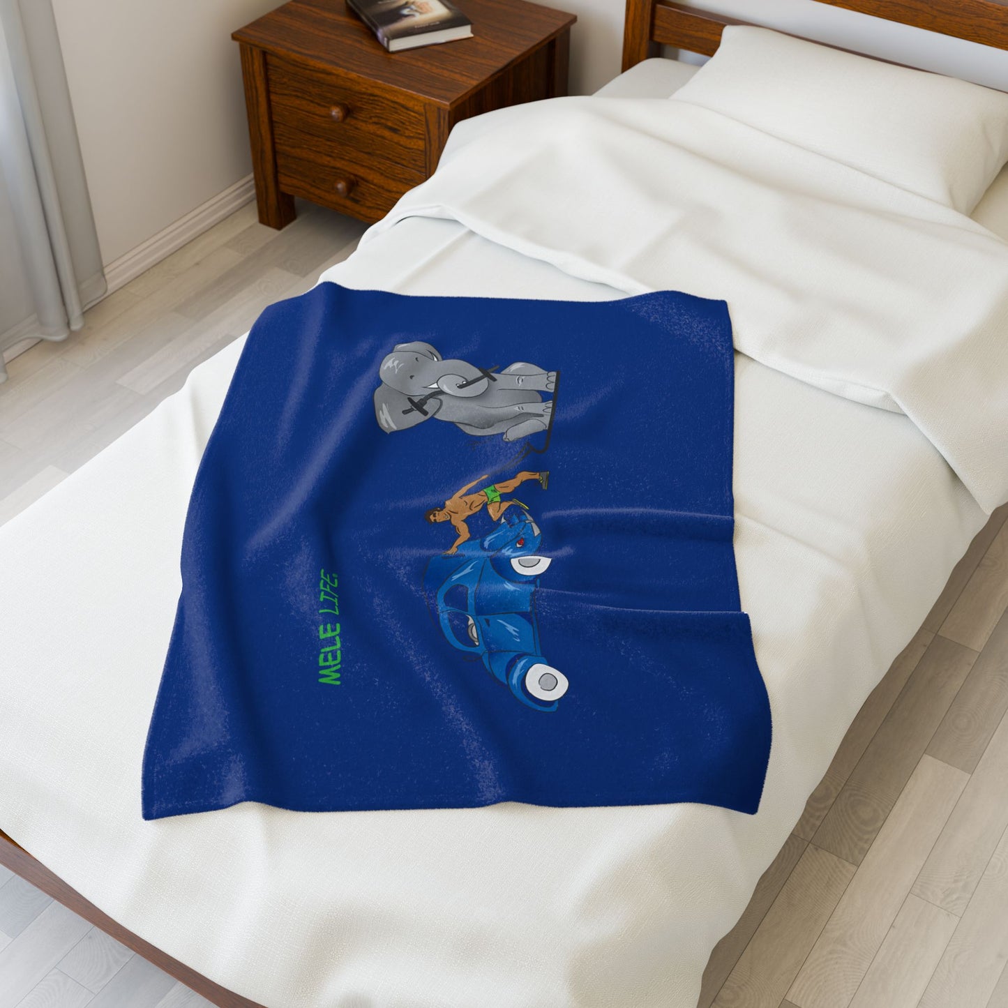 Blanket  - Strong Brown Man  (blue)