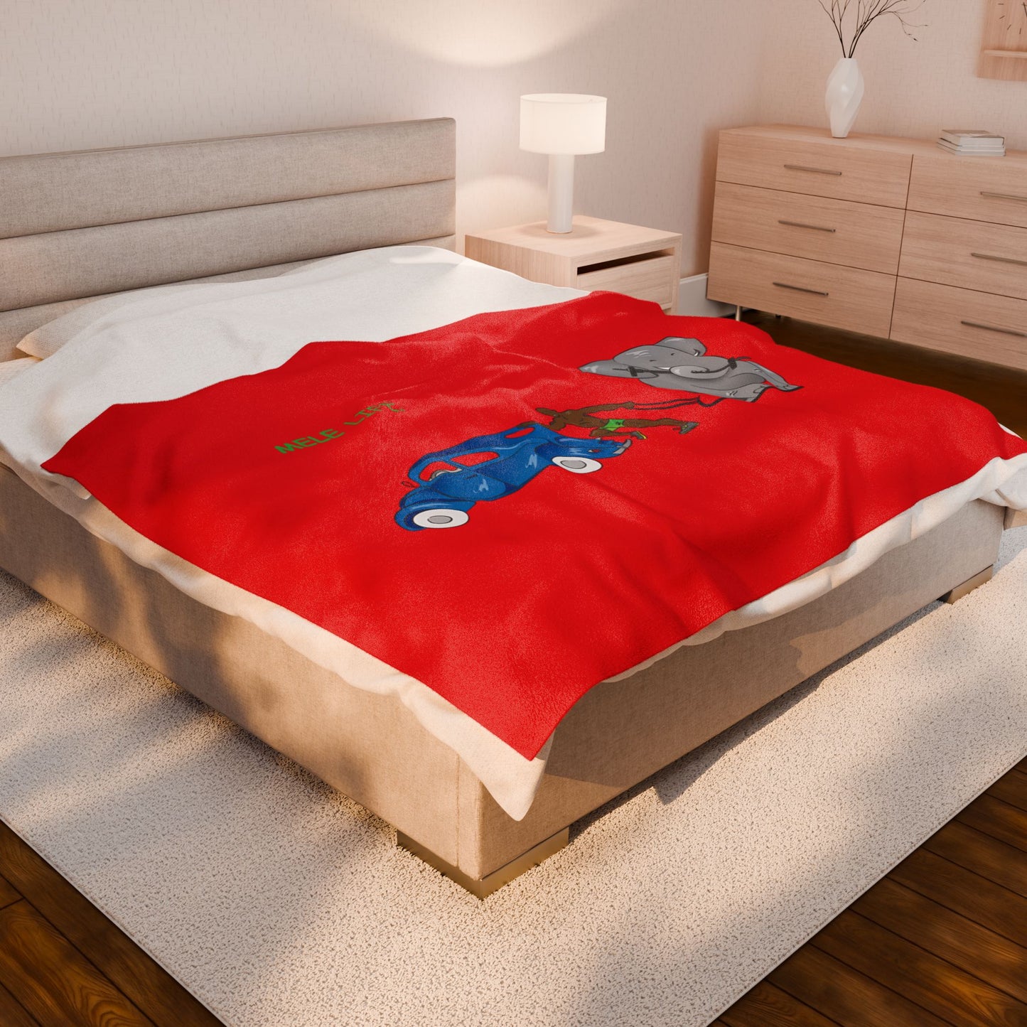 Blanket  - Strong Black Man  (red)