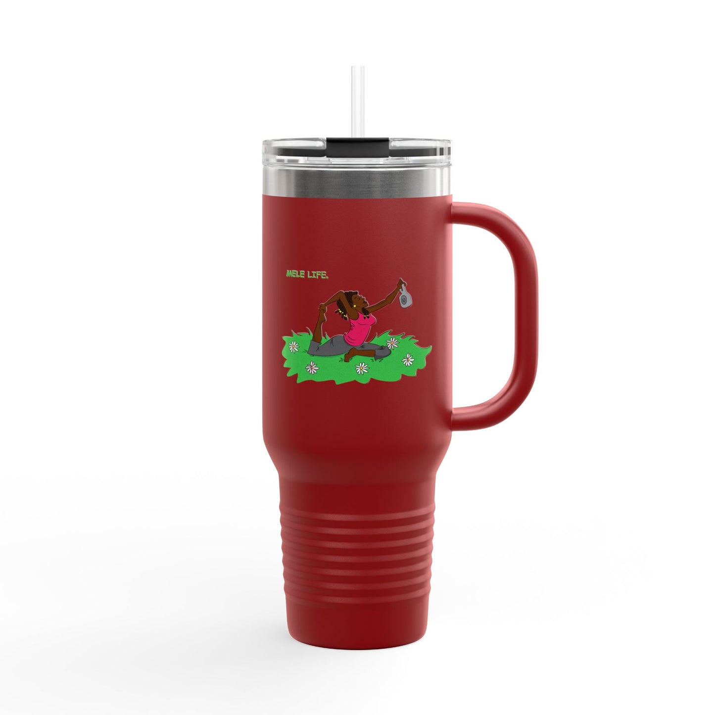 Travel Mug (40 oz) - Yoga Lady 2