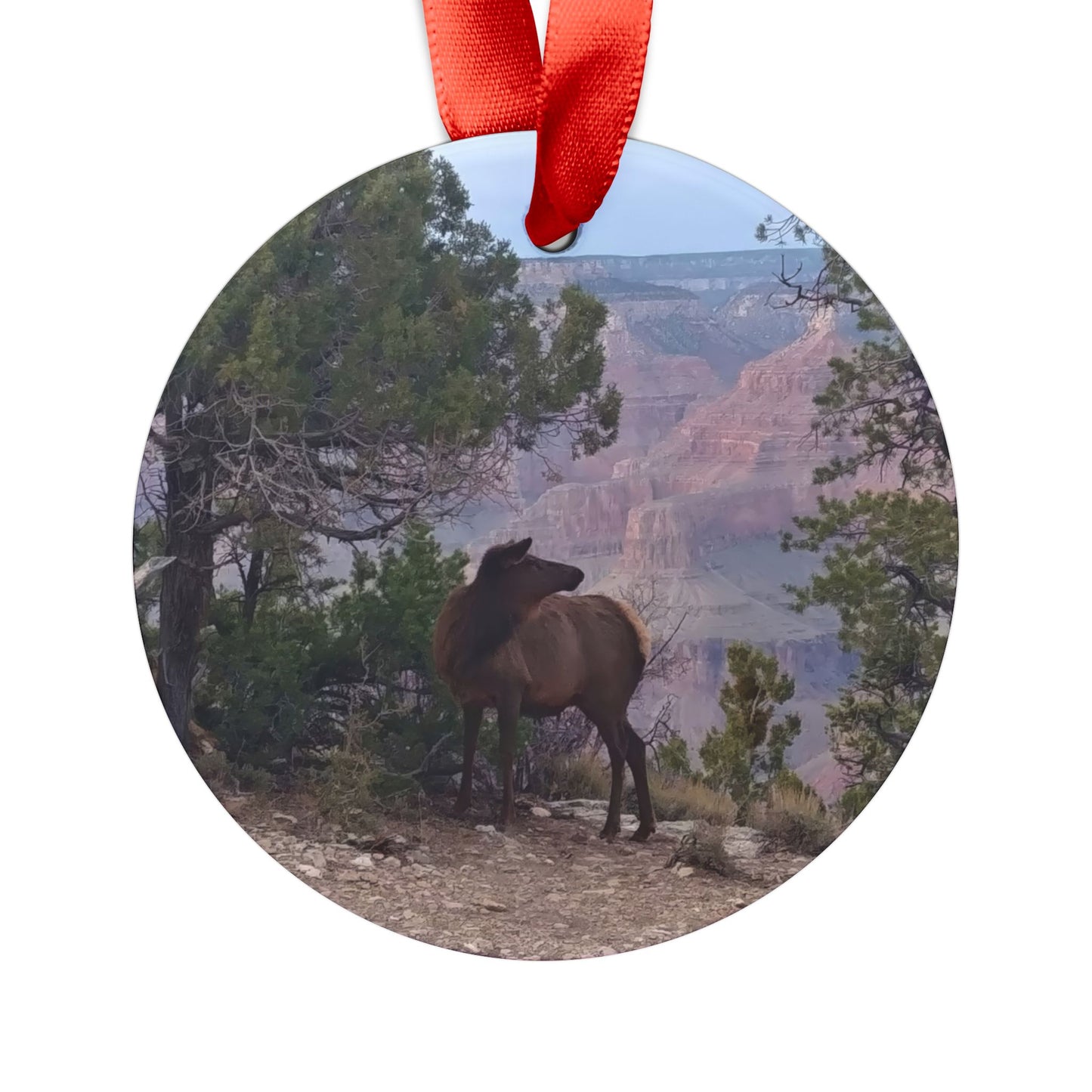 Holiday Ornament - Elk at the Grand Canyon