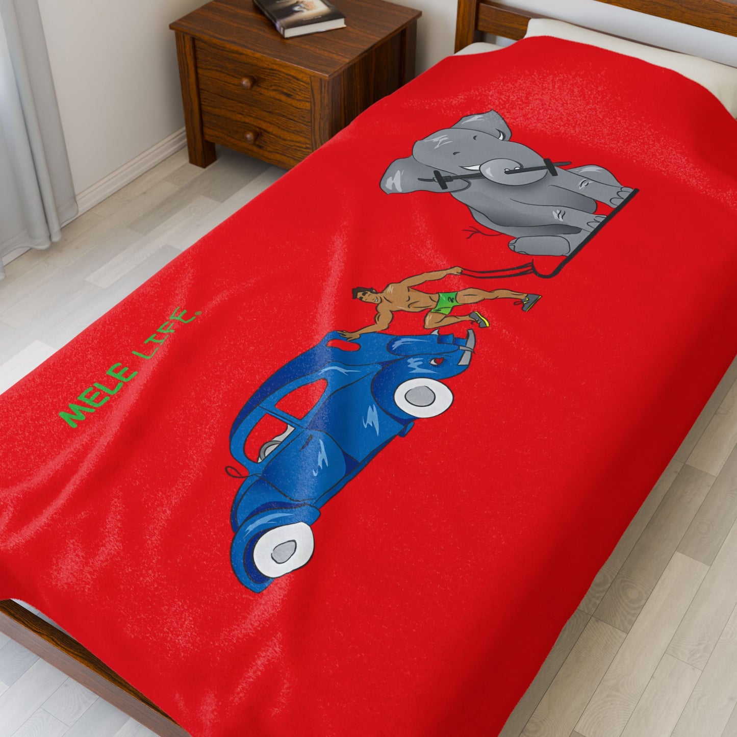 Blanket  - Strong Brown Man  (red)