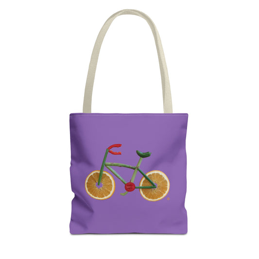 Tote Bag - Veggie Bike  (purple)