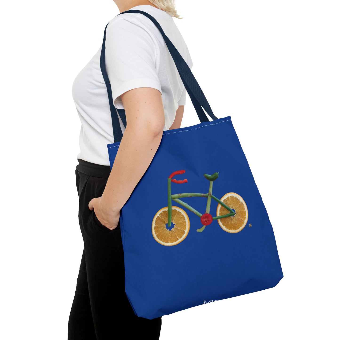 Tote Bag - Veggie Bike  (blue)