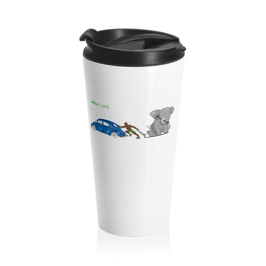 Travel Mug (15oz) - Strong Black Man  (white)