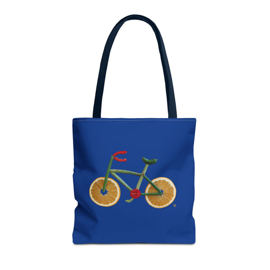 Tote Bag - Veggie Bike  (blue)