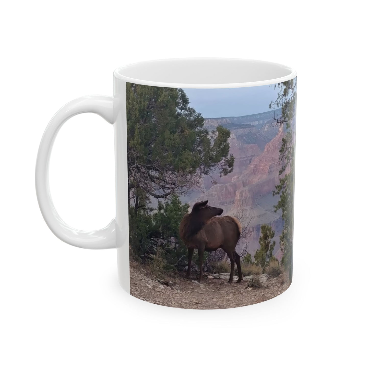 Coffee Mug (11oz/15oz) - Elk at Grand Canyon