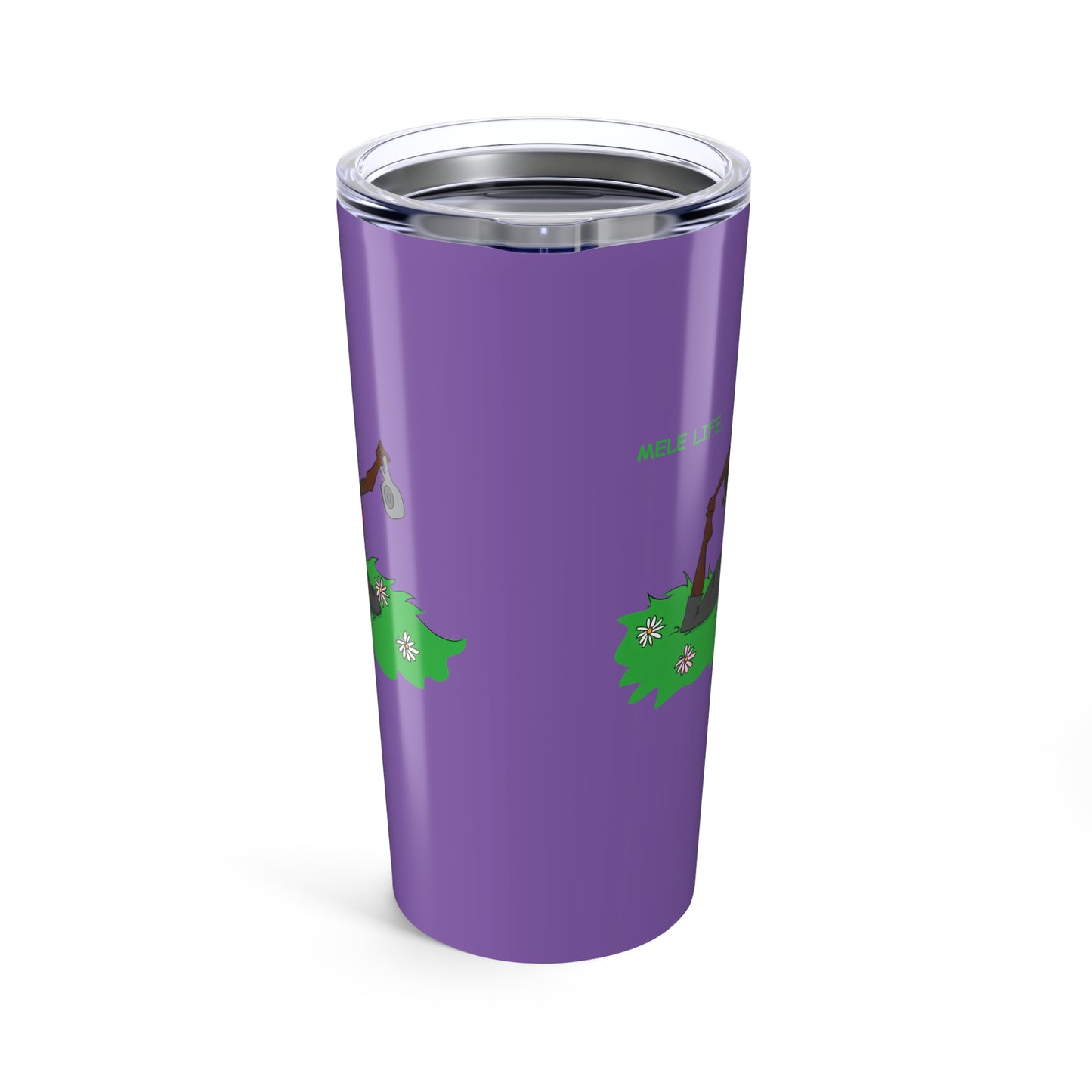 Tumbler (20oz) - Yoga Lady 2  (purple)
