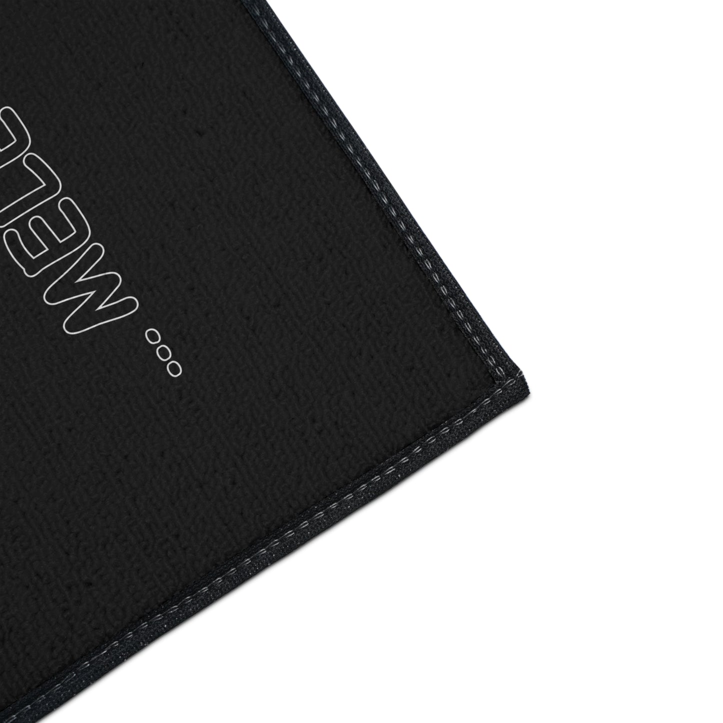 Floor Mat - Blah Blah Blah   (black)