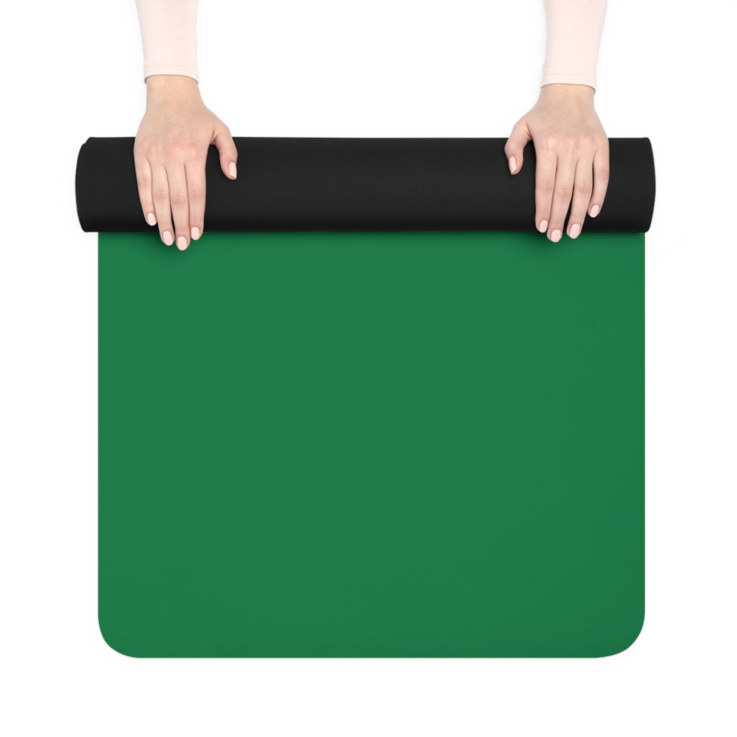 Yoga Mat - Yoga Lady2    (green mat)