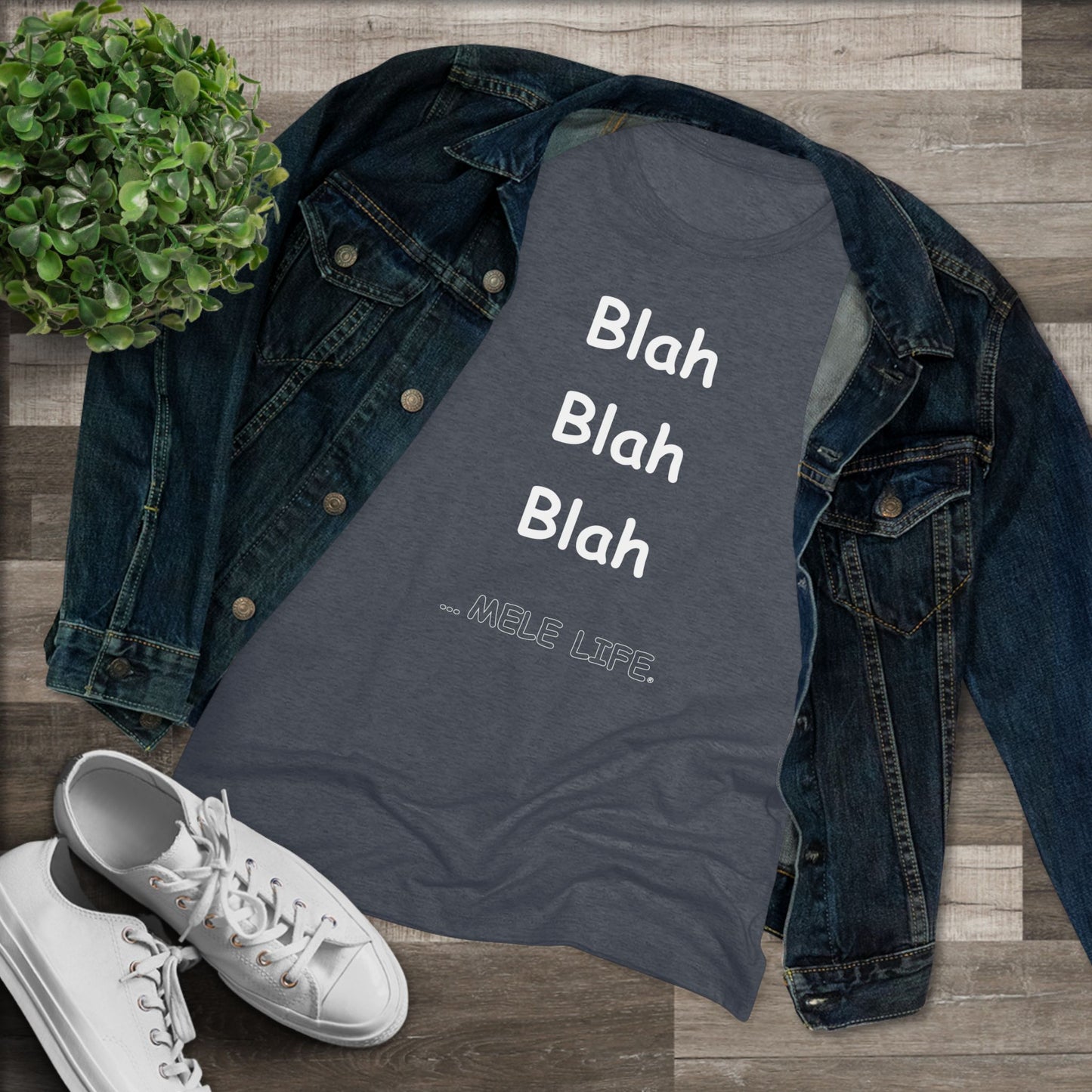 Women's Triblend Tee - Blah Blah Blah