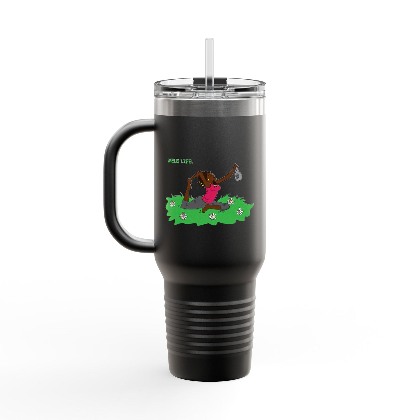 Travel Mug (40 oz) - Yoga Lady 2