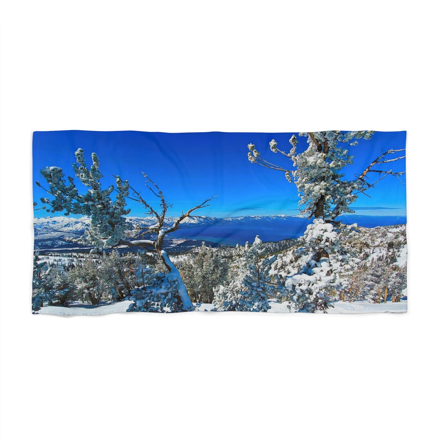 Beach, Bath & Pool Towel - Lake Tahoe in Winter