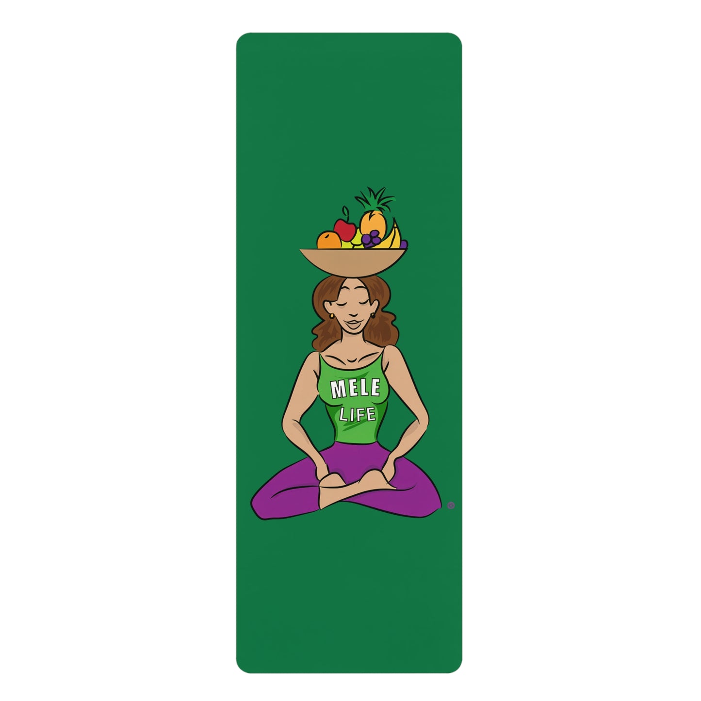 Yoga Mat - Yoga Lady1   (green mat)