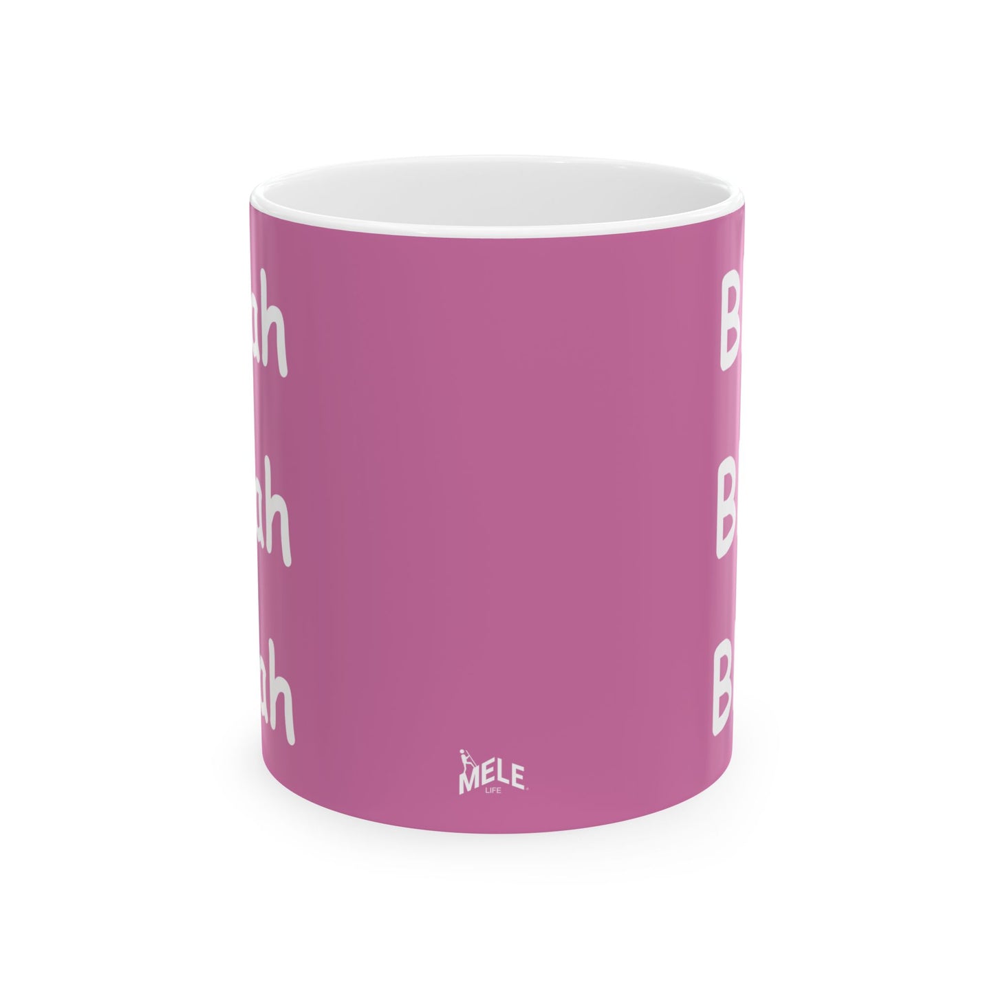Coffee Mug (11oz/15oz) - Blah Blah Blah  (pink)