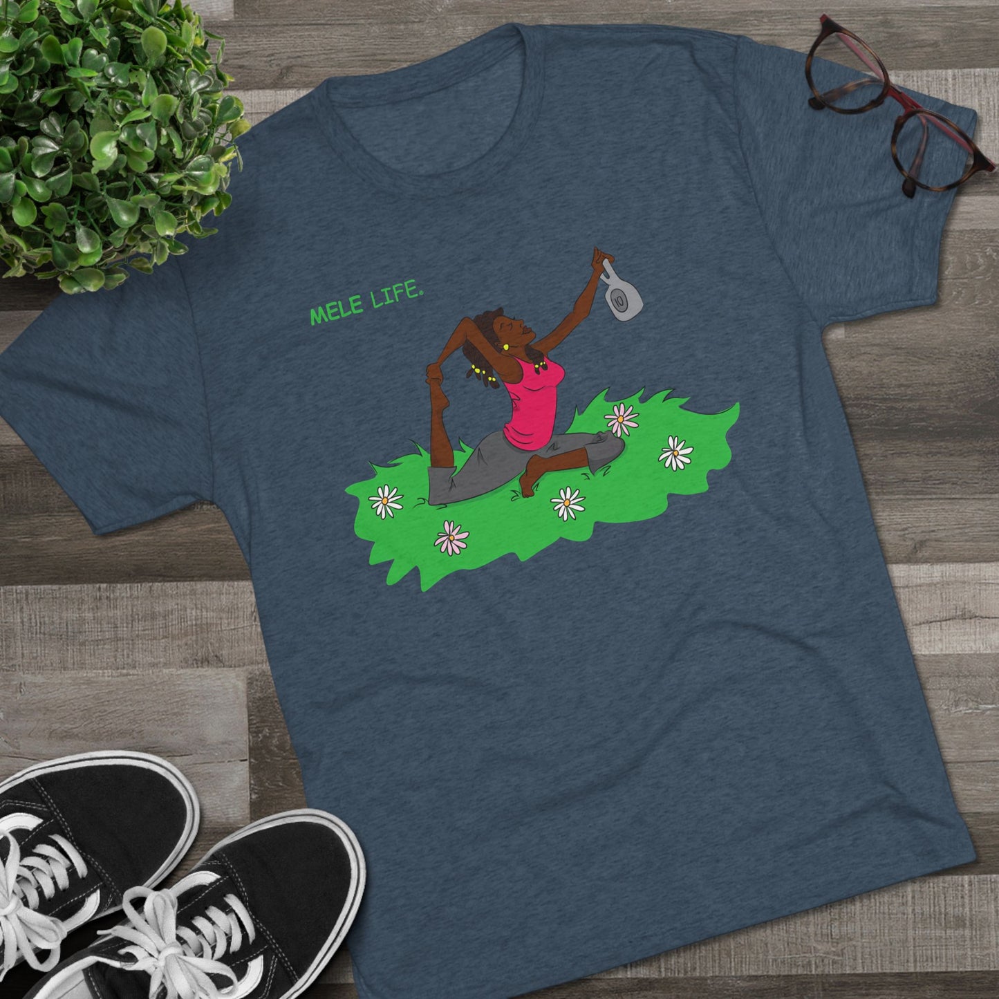 Triblend Tee (unisex) - Yoga Lady2