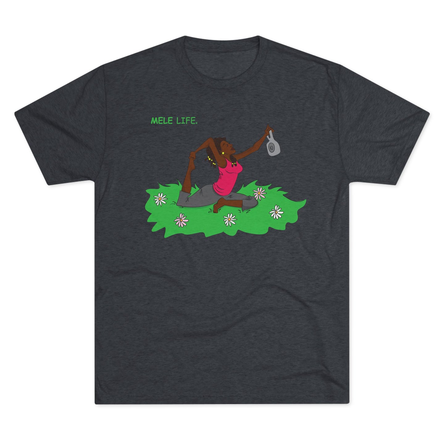 Triblend Tee (unisex) - Yoga Lady2