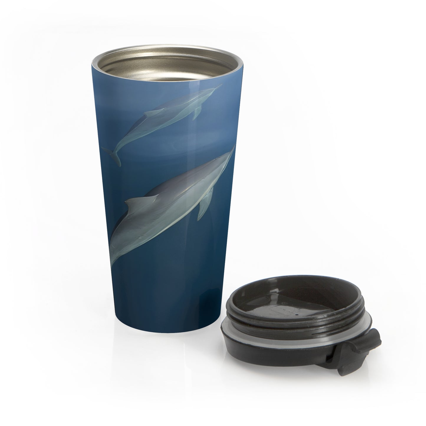 Travel Mug (15oz) - Dolphins