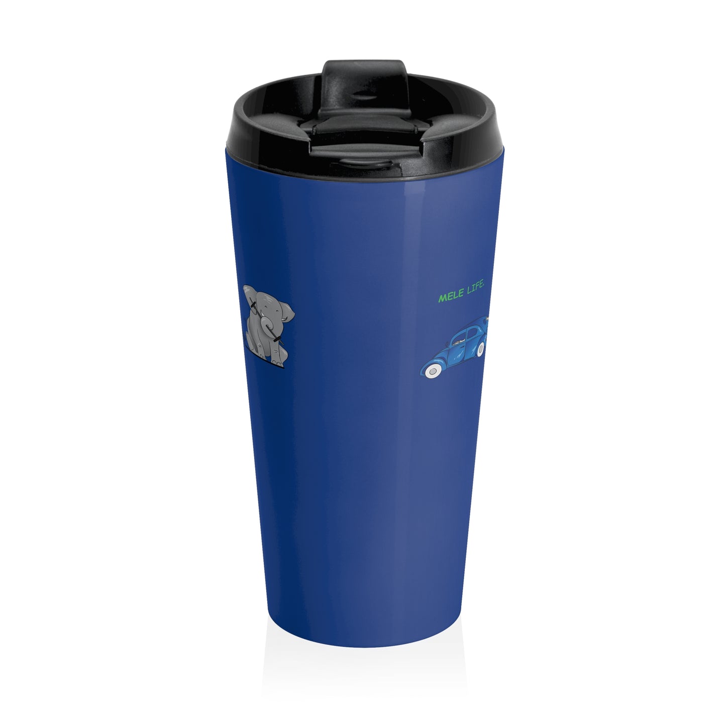 Travel Mug (15oz) - Strong White Man  (blue)