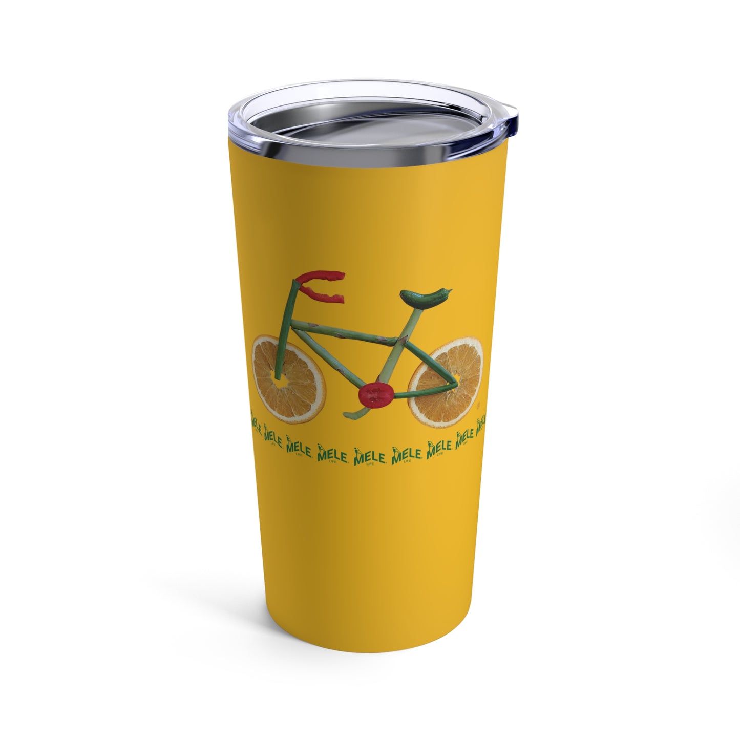 Tumbler 20oz - Veggie Bike   (yellow)