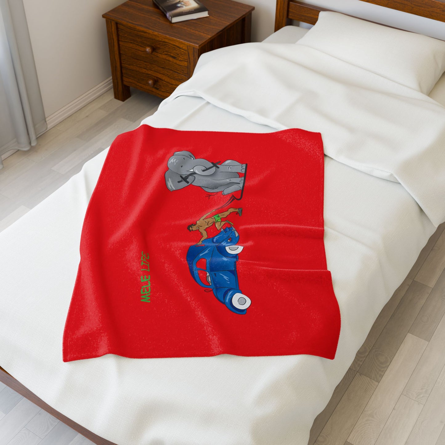 Blanket  - Strong Brown Man  (red)