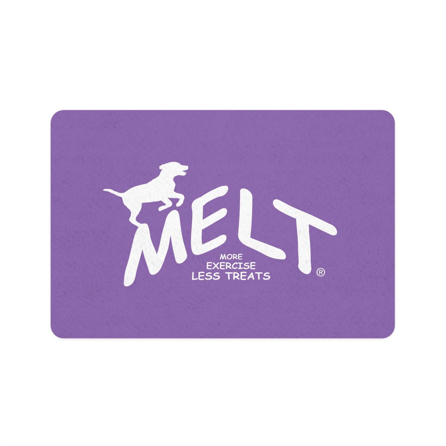 Dog Food Mat - MELT logo  (purple)