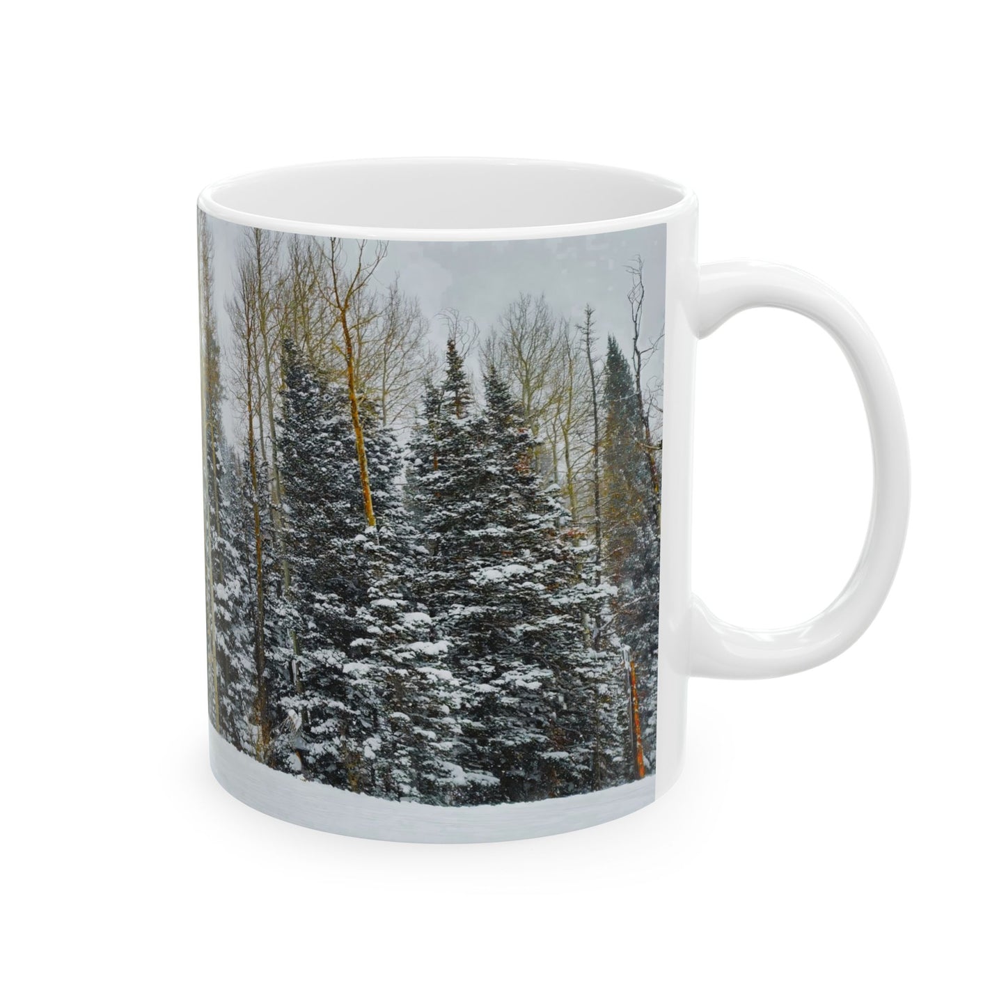 Coffee Mug (11oz/15oz) - Forest Winterscape