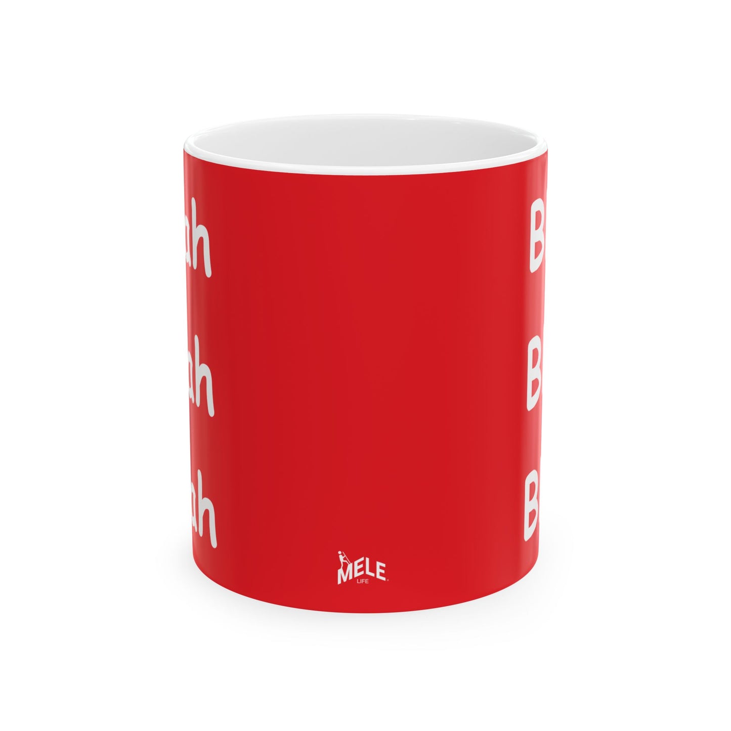 Coffee Mug (11oz/15oz) - Blah Blah Blah  (red)
