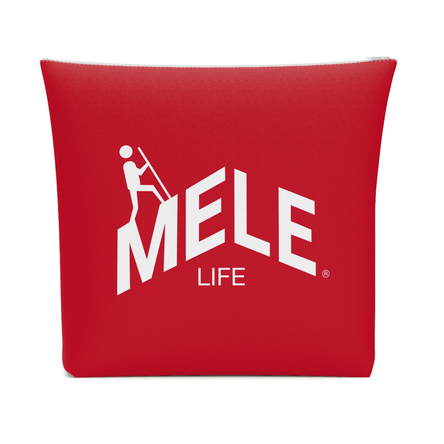 Cosmetic Bag - MELE LIFE logo   (red)