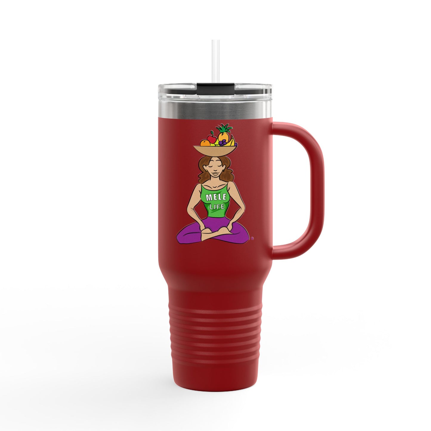 Travel Mug (40 oz) - Yoga Lady 1