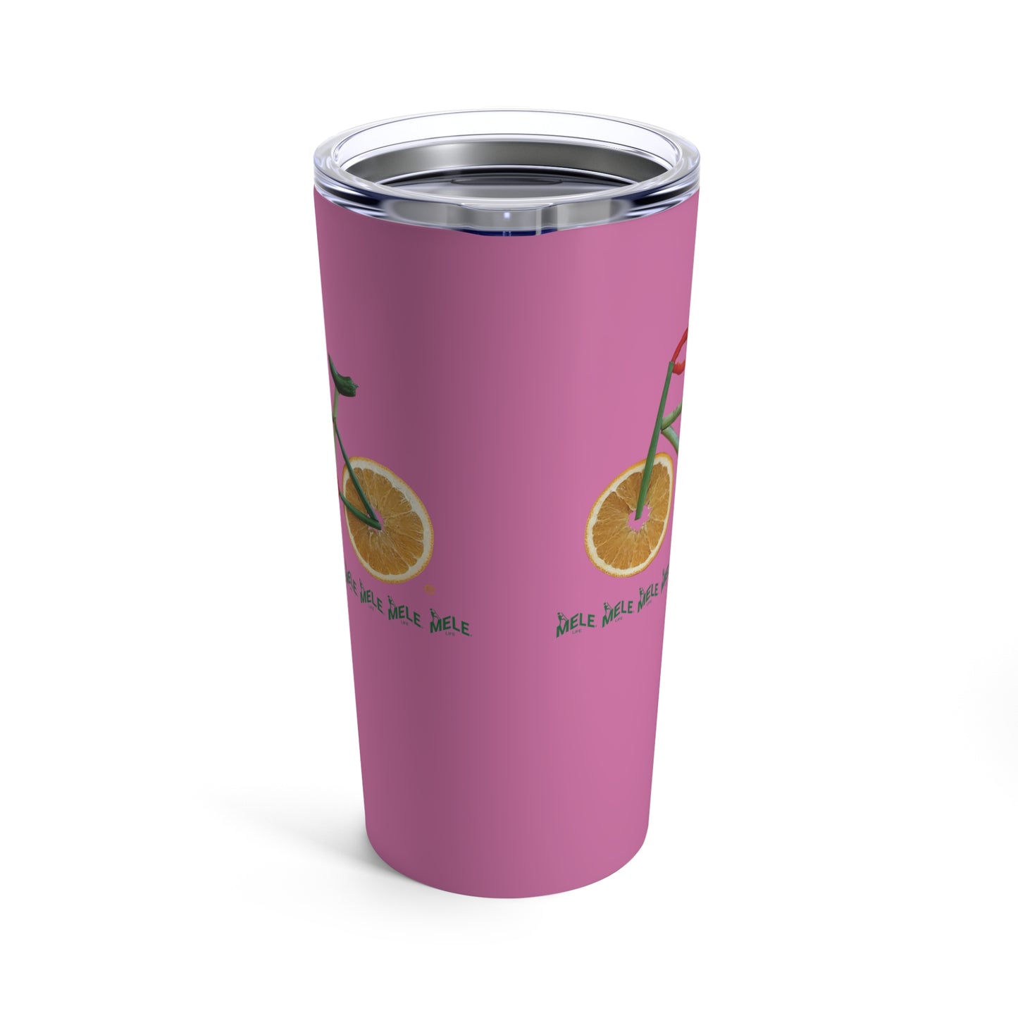 Tumbler 20oz - Veggie Bike   (pink)