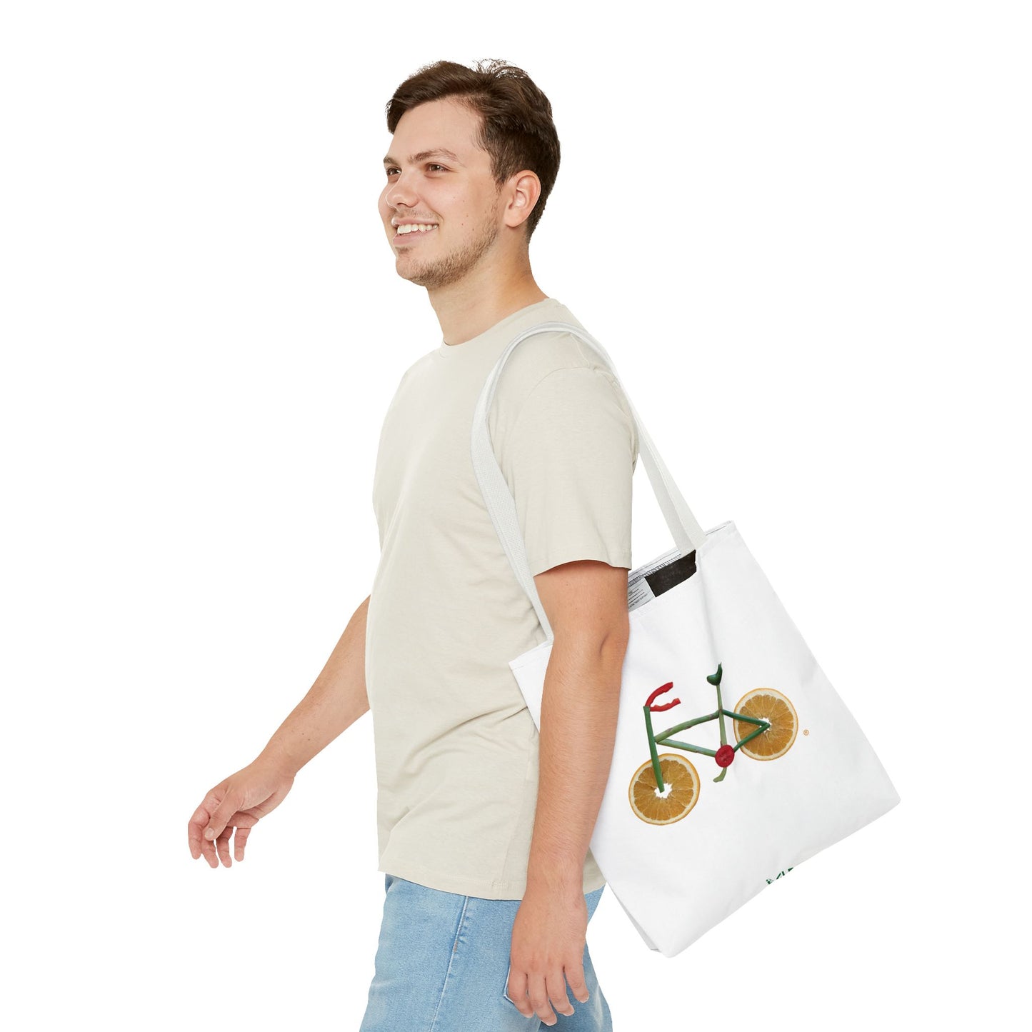 Tote Bag - Veggie Bike  (white)