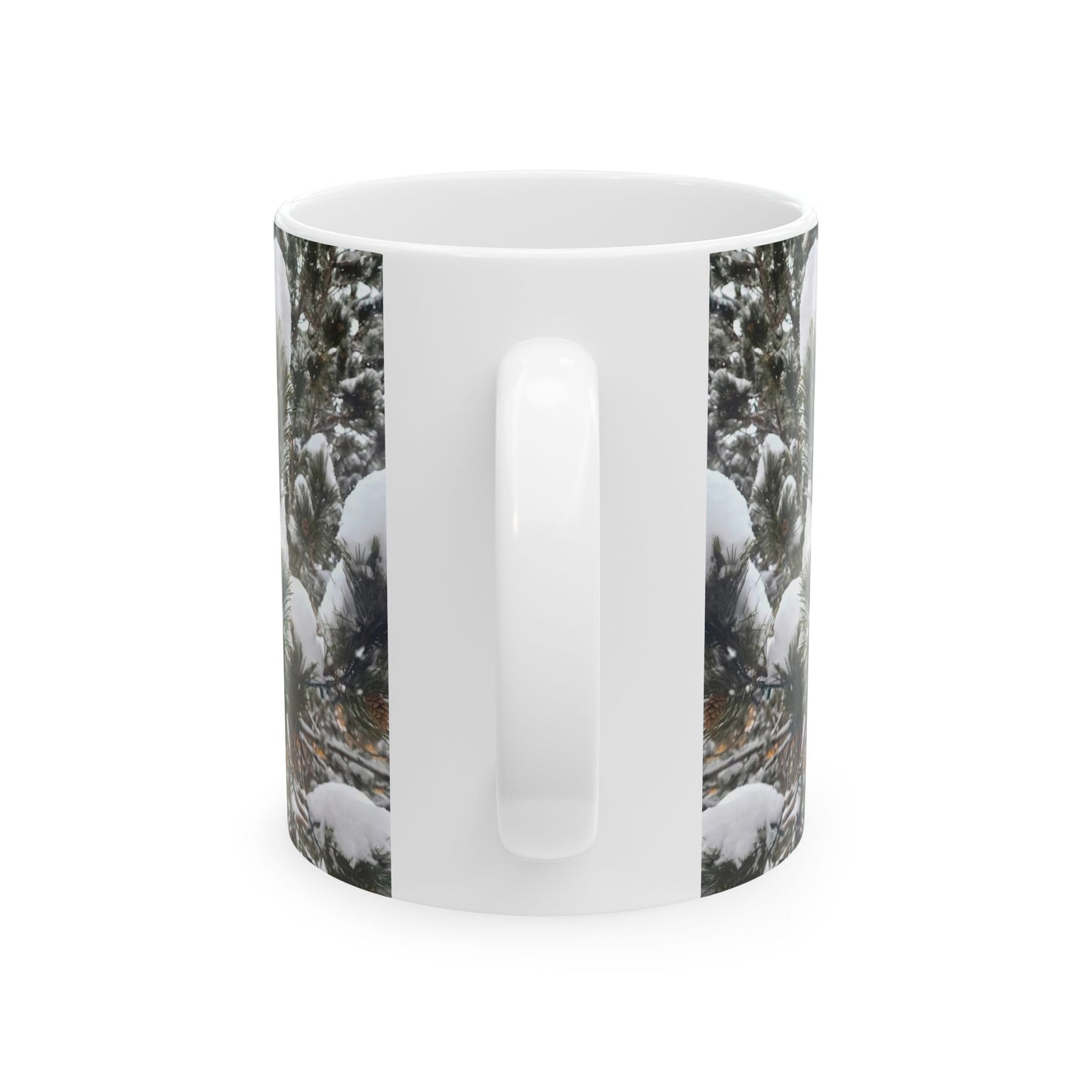 Coffee Mug (11oz/15oz) - Pine Cones in snow