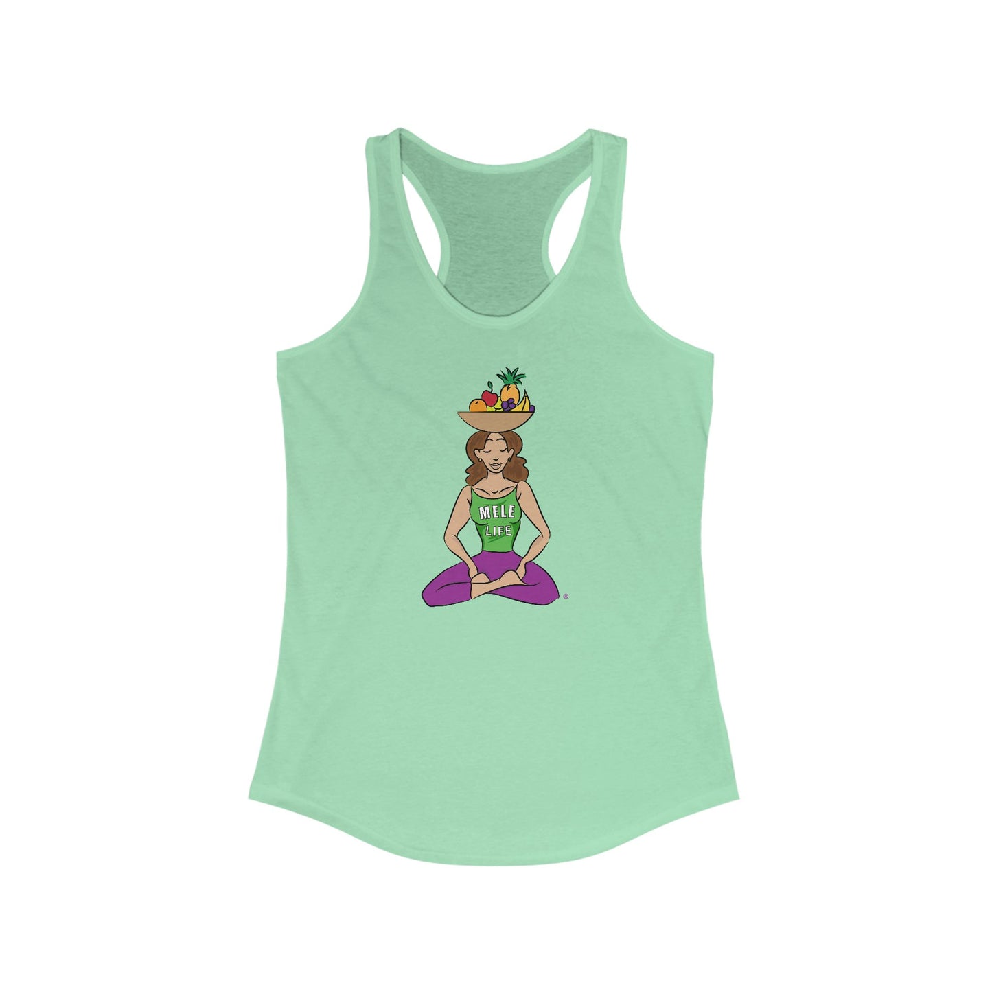 Women's Racerback Tank - Yoga Lady1