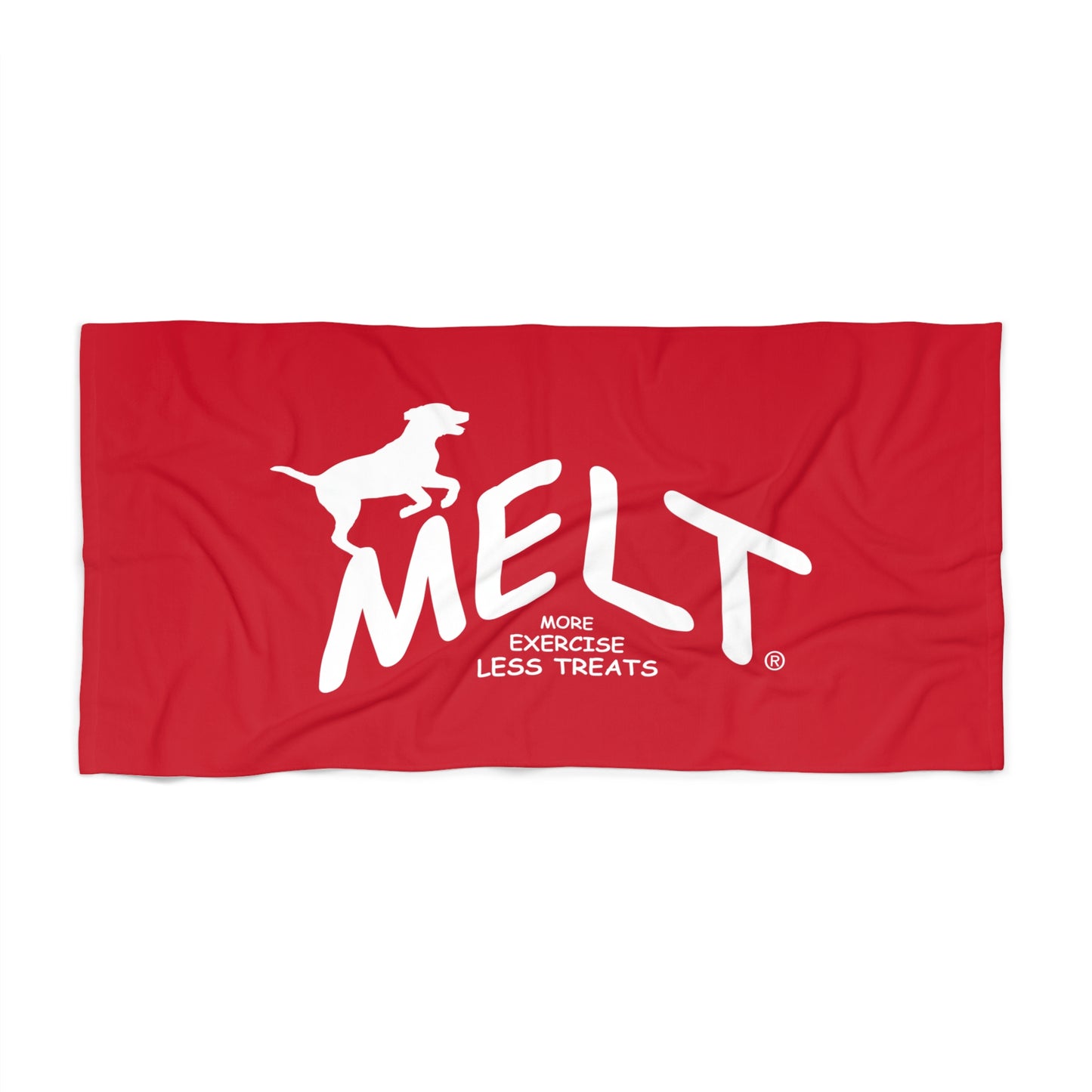 Beach, Bath & Pool Towel - MELT for dogs  (red)