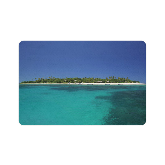 Dog Food Mat - Tropical Island