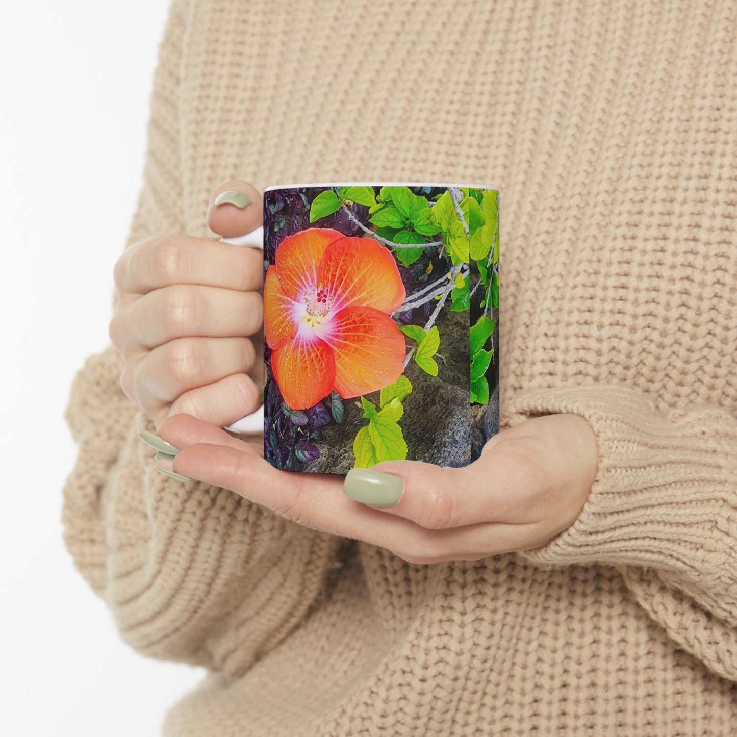 Coffee Mug (11oz/15oz) - Hawaiian Hibiscus Flower