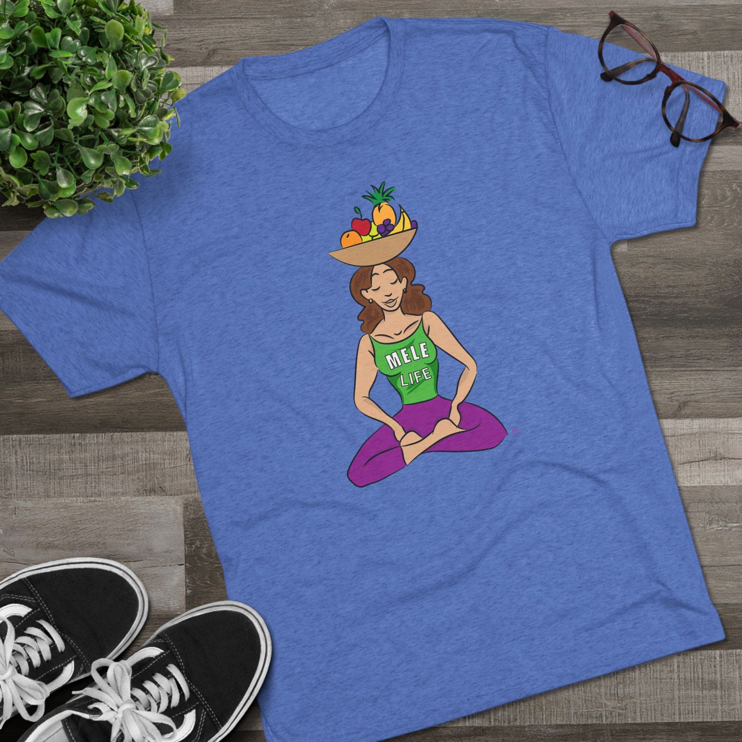 Triblend Tee (unisex) - Yoga Lady1