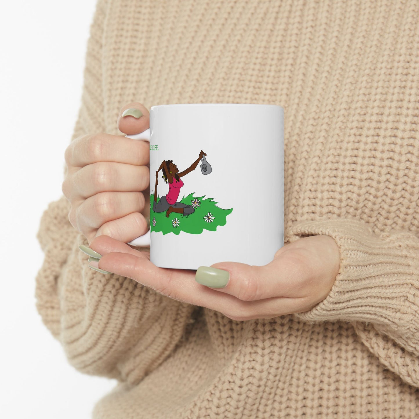 Coffee Mug (11oz/15oz) - Yoga Lady 2