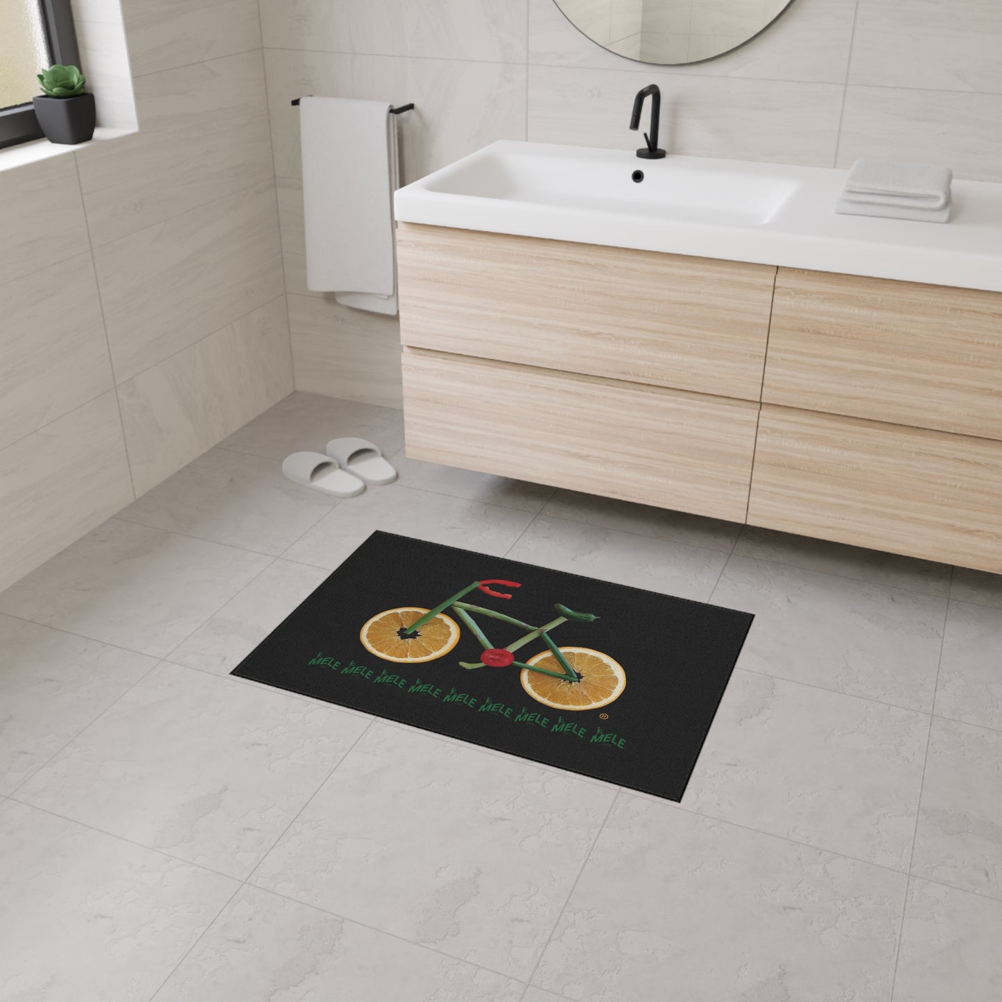 Floor Mat - Veggie Bike  (black)