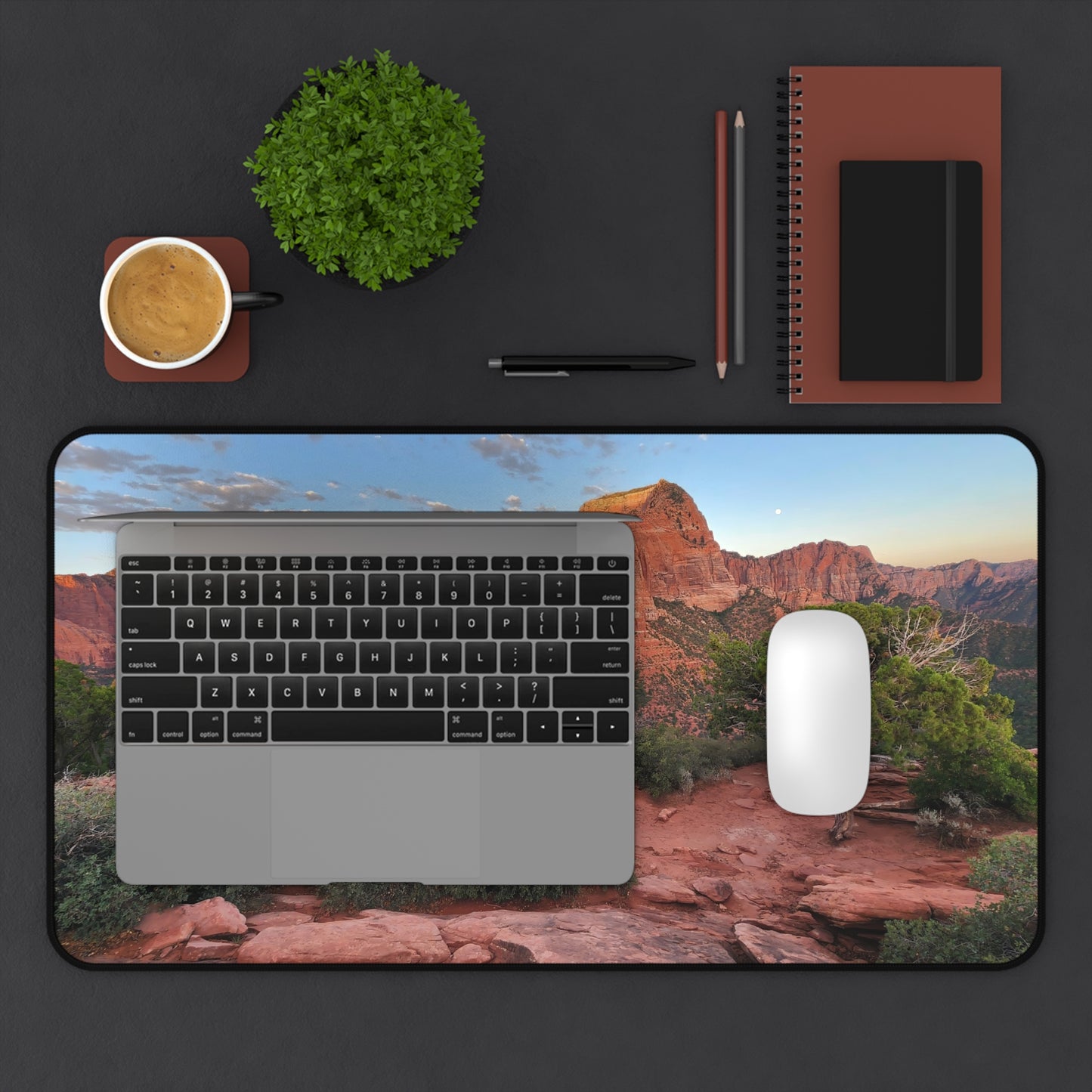 Desk Mat - Kolob Canyons in Zion National Park