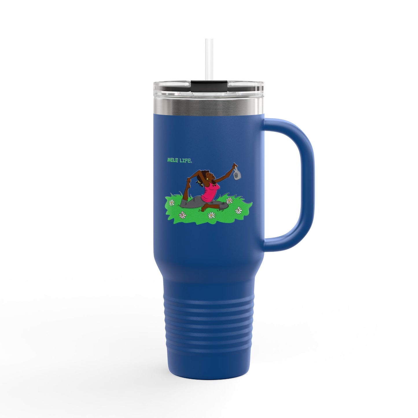 Travel Mug (40 oz) - Yoga Lady 2