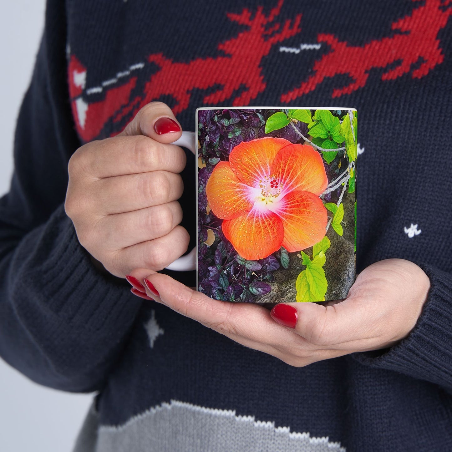 Coffee Mug (11oz/15oz) - Hawaiian Hibiscus Flower