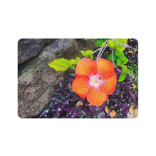 Dog Food Mat - Hawaiian Hibiscus Flower