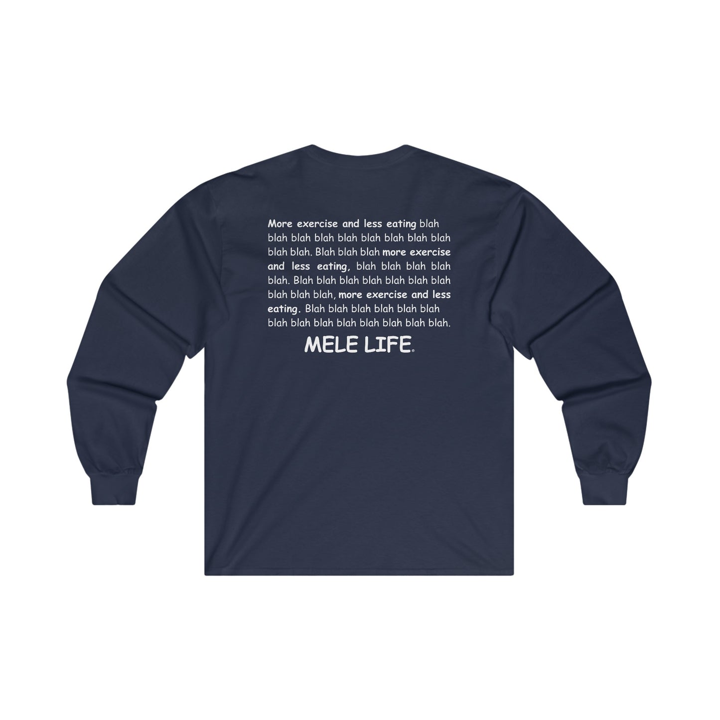 Long Sleeve Tee (unisex) - Yoga Lady 1 (white lettering)