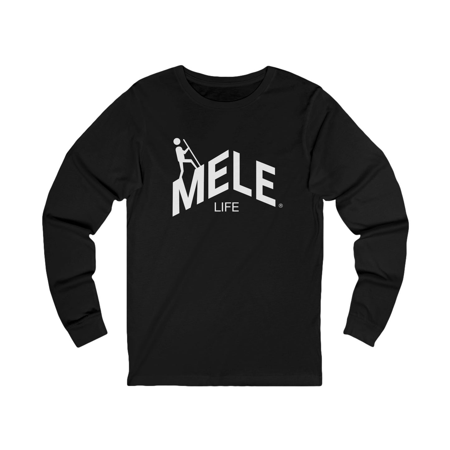 Long Sleeve Tee (Unisex) - MELE LIFE logo  (white text)