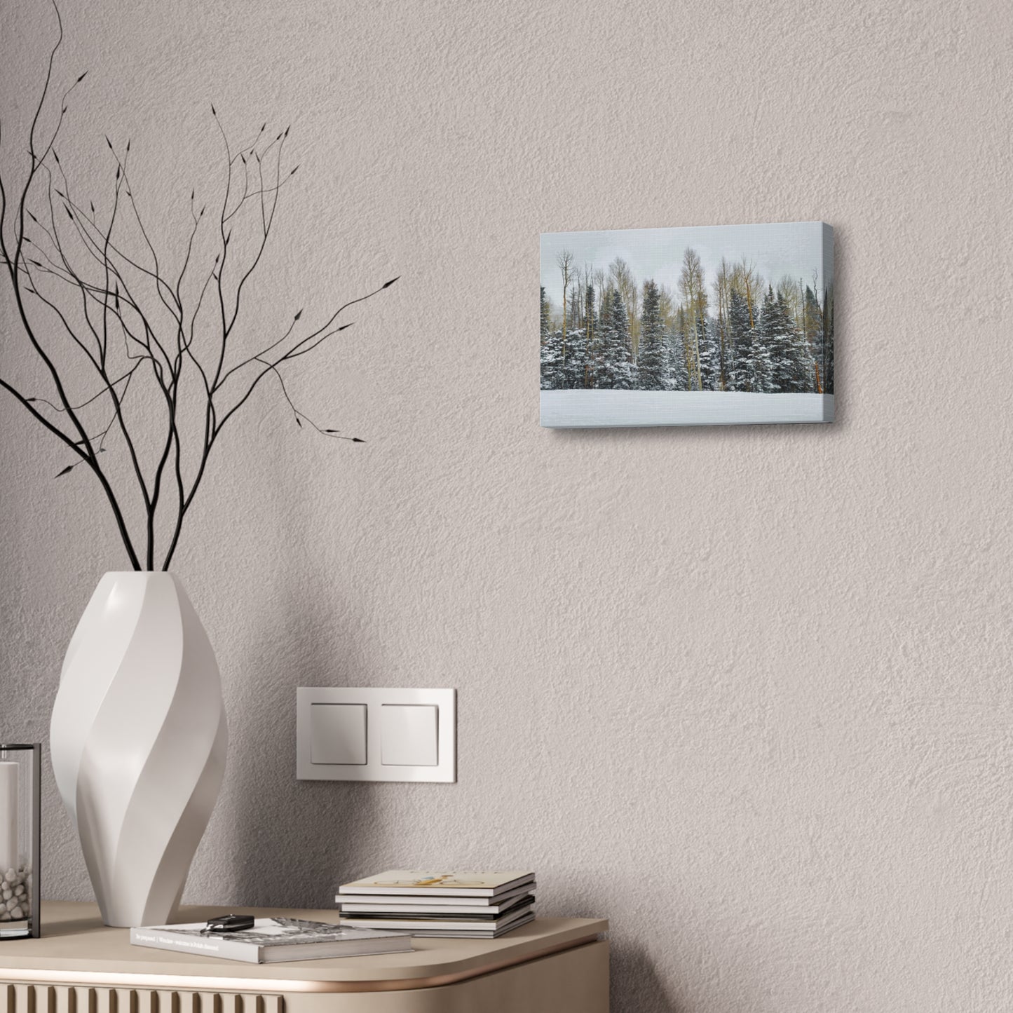 Canvas Wall Art - Forest Winterscape