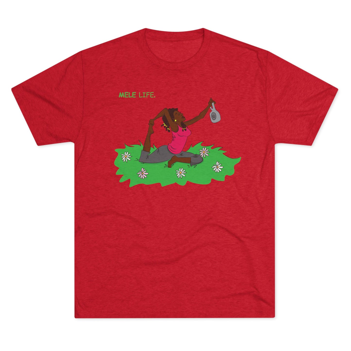 Triblend Tee (unisex) - Yoga Lady2
