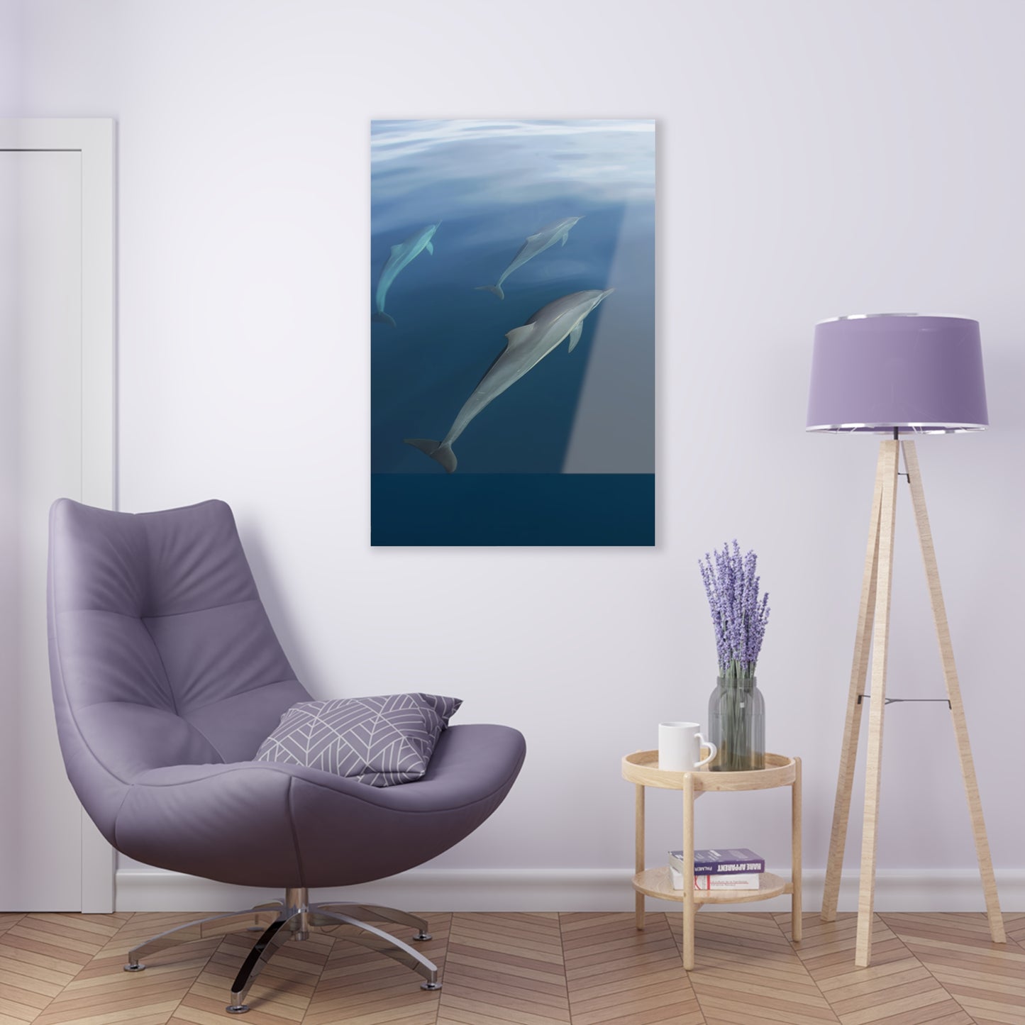 Acrylic Art - Dolphins  (Fiji)  large