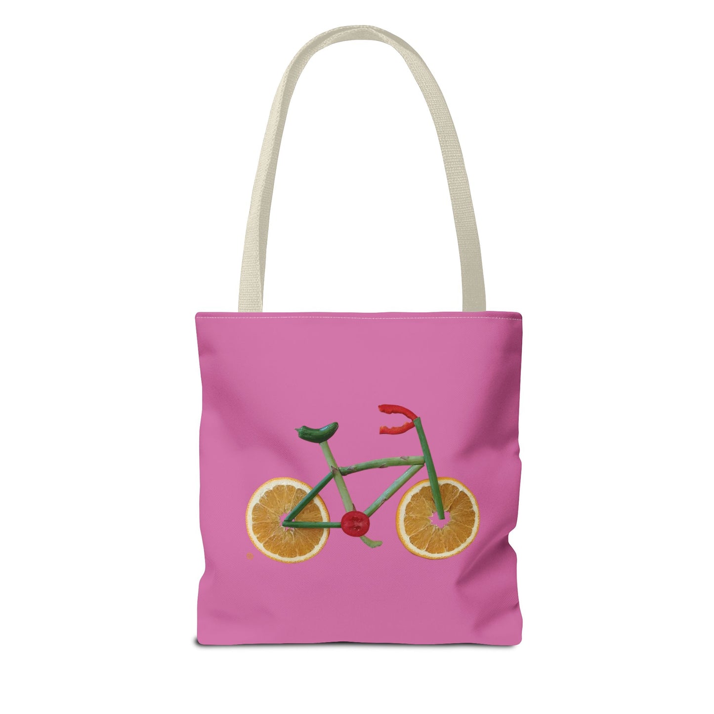 Tote Bag - Veggie Bike  (pink)