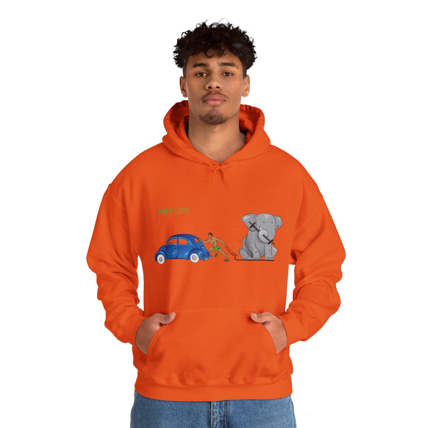 Hooded Sweatshirt (unisex) - Strong Brown Man  (color palette B)